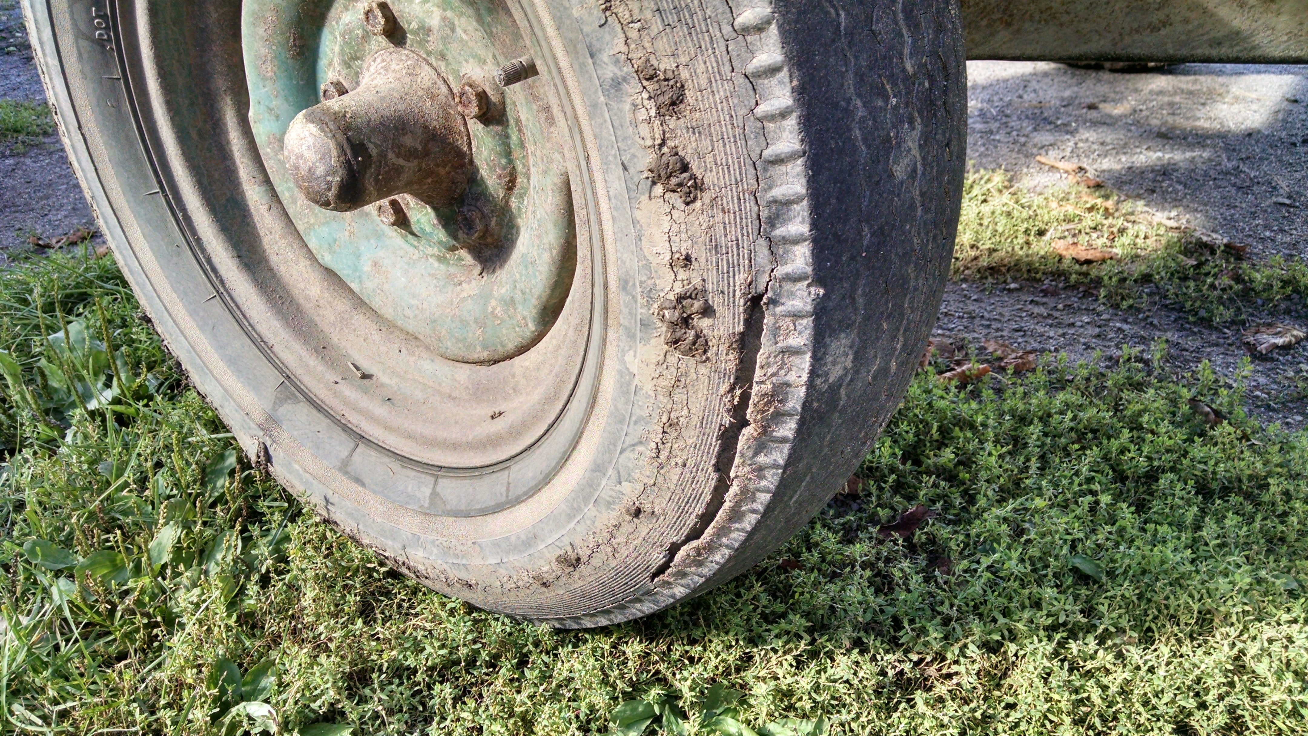 I've nursed these miserable excuses for tires along for years.  These dry rotted carcasses are just there as decorative covers for the inner tubes.