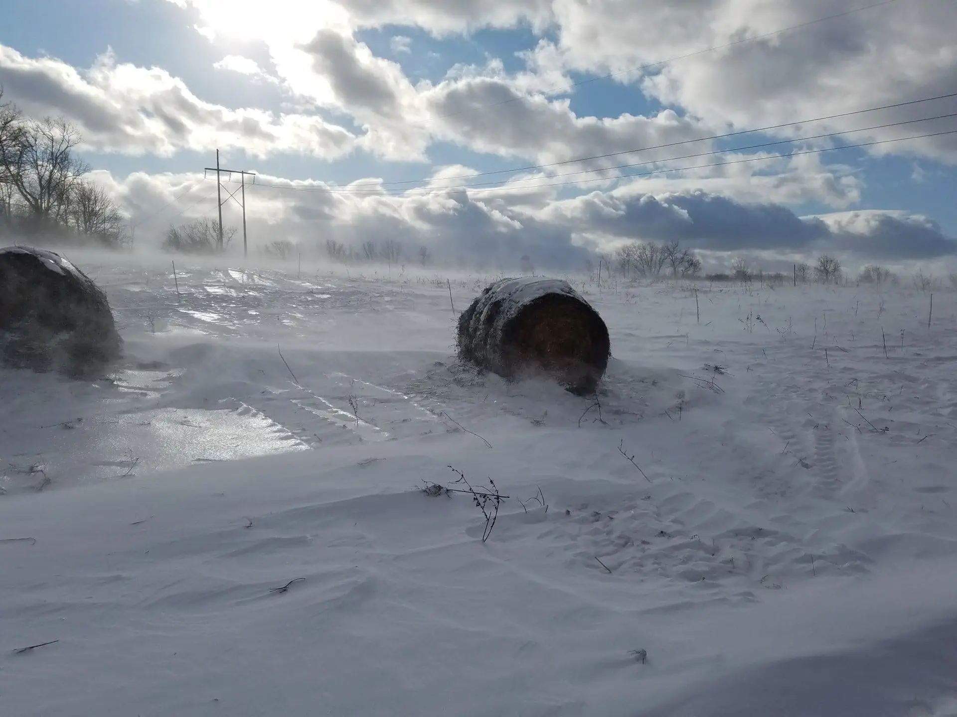 Snow Drift Bales