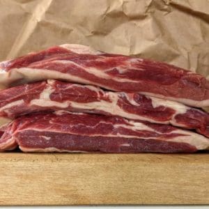 Grass fed navel briskets from Wrong Direction Farm